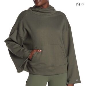 Alo Olive Green Hoodie Sweatshirt